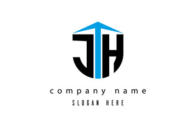 JH shield creative latter logo vector