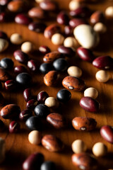 多種類の豆の集合