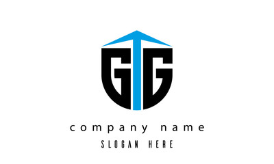 GG shield creative latter logo vector