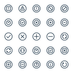 Outline icons for ui ux.