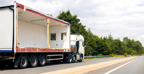 Large Haulage Vehicle In Lay by
