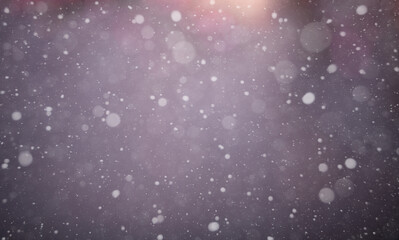 Falling snow, winter season background