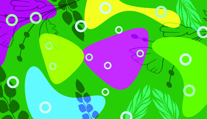 Abstract background with shapes. Greeting card design