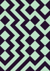 Abstract Geometric Pattern generative computational art illustration