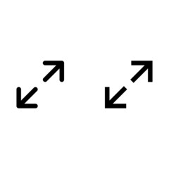 Fototapeta premium Minimize Vector Icon