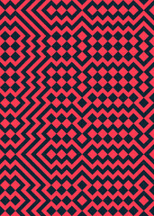 Abstract Geometric Pattern generative computational art illustration