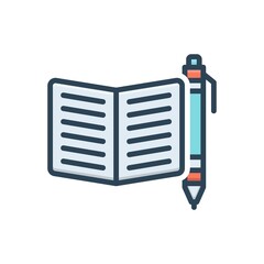 Color illustration icon for subject 