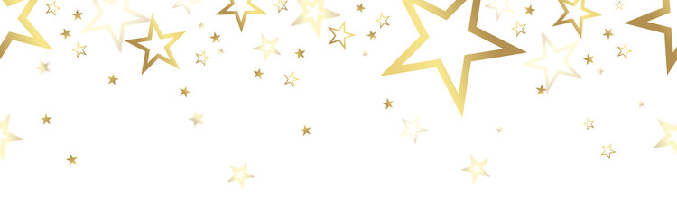 christmas banner with colored stars