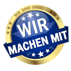 Button with Banner we take part (in german)