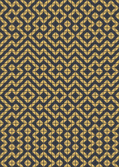 Abstract Geometric Pattern generative computational art illustration