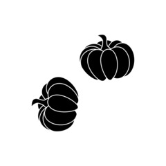 pumpkin halloween frame border divider. vector illustration