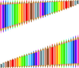 Vector illustration colourful pencil background design drawing