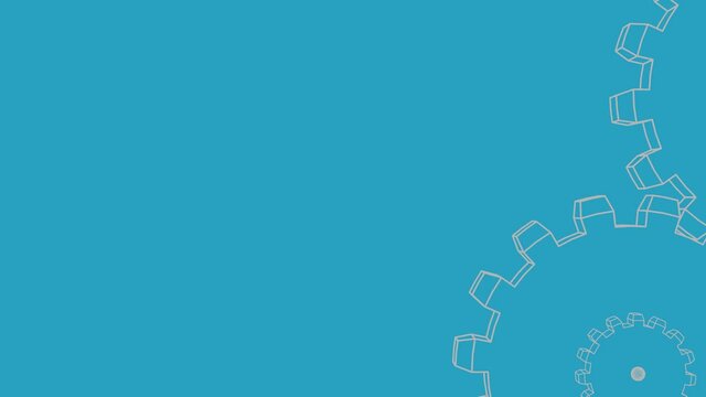Engranajes blueprint loop. Animaci&oacute;n 3D
