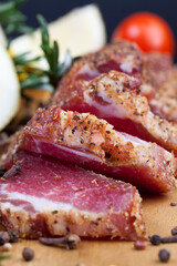beef meat products with spices