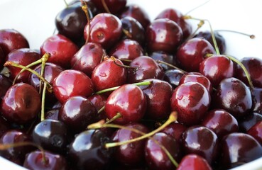 cherries in a bowl