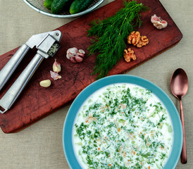 Cold vegetable soup