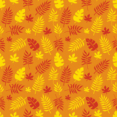 surface leaf pattern in autumn vector image