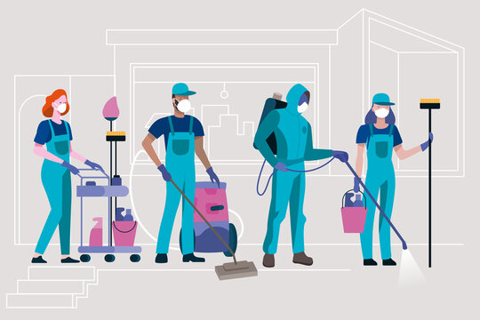 Cleaning and disinfection staff