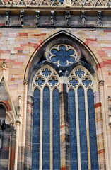 Fototapeta premium façade extérieur de la cathedrale de colmar