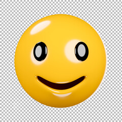  emoji or emoticon with transparent background,clipping path.