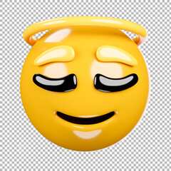  emoji or emoticon with transparent background,clipping path.