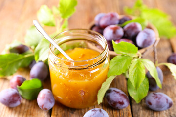 plum jam and purple plum