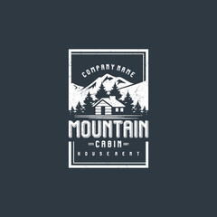 Mountain view with cabin for village house rent logo
