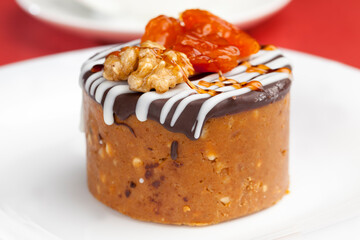 sweet cake made of peanuts, sugar