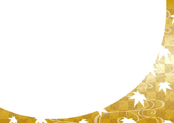 紅葉の和柄フレーム03