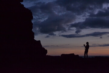 silhouette of a person