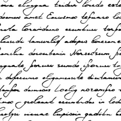 Scribble seamless pattern. Scrawl background. pattern. Writing pattern. Write handwriting. Text background. Handwritten script. Written lorem ipsum. Unreadable backdrop. Scribbles patern. Vector