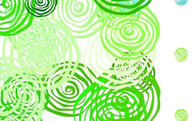 Light Green vector elegant template with roses.