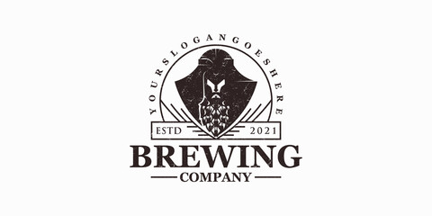 brewing logo vintage, creative logo for reference business
