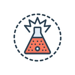 Color illustration icon for substance 