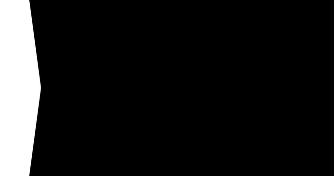 Set of Animated transition, mask black and white, luma matte with alpha channel, background or pattern. geometric lines