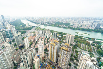 Urban buildings in Nanning, capital of Guangxi Province, China