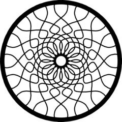 Mandala Art can be used for artwork decoration, coloring or tattoo design.