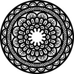 Mandala Art can be used for artwork decoration, coloring or tattoo design.