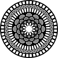 Mandala Art can be used for artwork decoration, coloring or tattoo design.