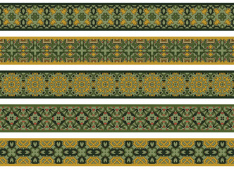 Seamless decorative borders