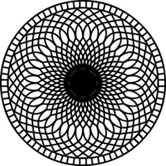 Mandala Art can be used for artwork decoration, coloring or tattoo design.