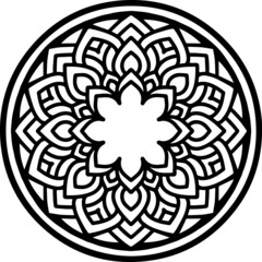 Mandala Art can be used for artwork decoration, coloring or tattoo design.