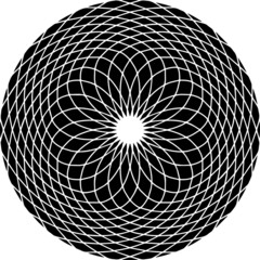 Mandala Art can be used for artwork decoration, coloring or tattoo design.