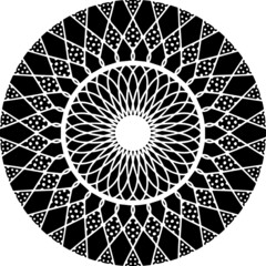 Mandala Art can be used for artwork decoration, coloring or tattoo design.