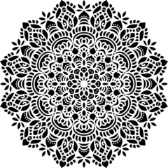 Mandala Art can be used for artwork decoration, coloring or tattoo design.