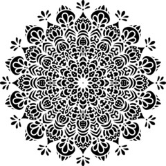 Mandala Art can be used for artwork decoration, coloring or tattoo design.
