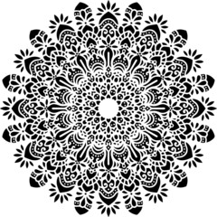 Mandala Art can be used for artwork decoration, coloring or tattoo design.