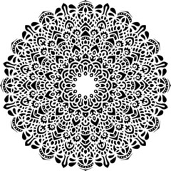 Mandala Art can be used for artwork decoration, coloring or tattoo design.
