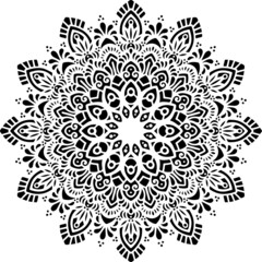 Mandala Art can be used for artwork decoration, coloring or tattoo design.