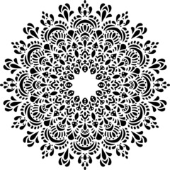 Mandala Art can be used for artwork decoration, coloring or tattoo design.